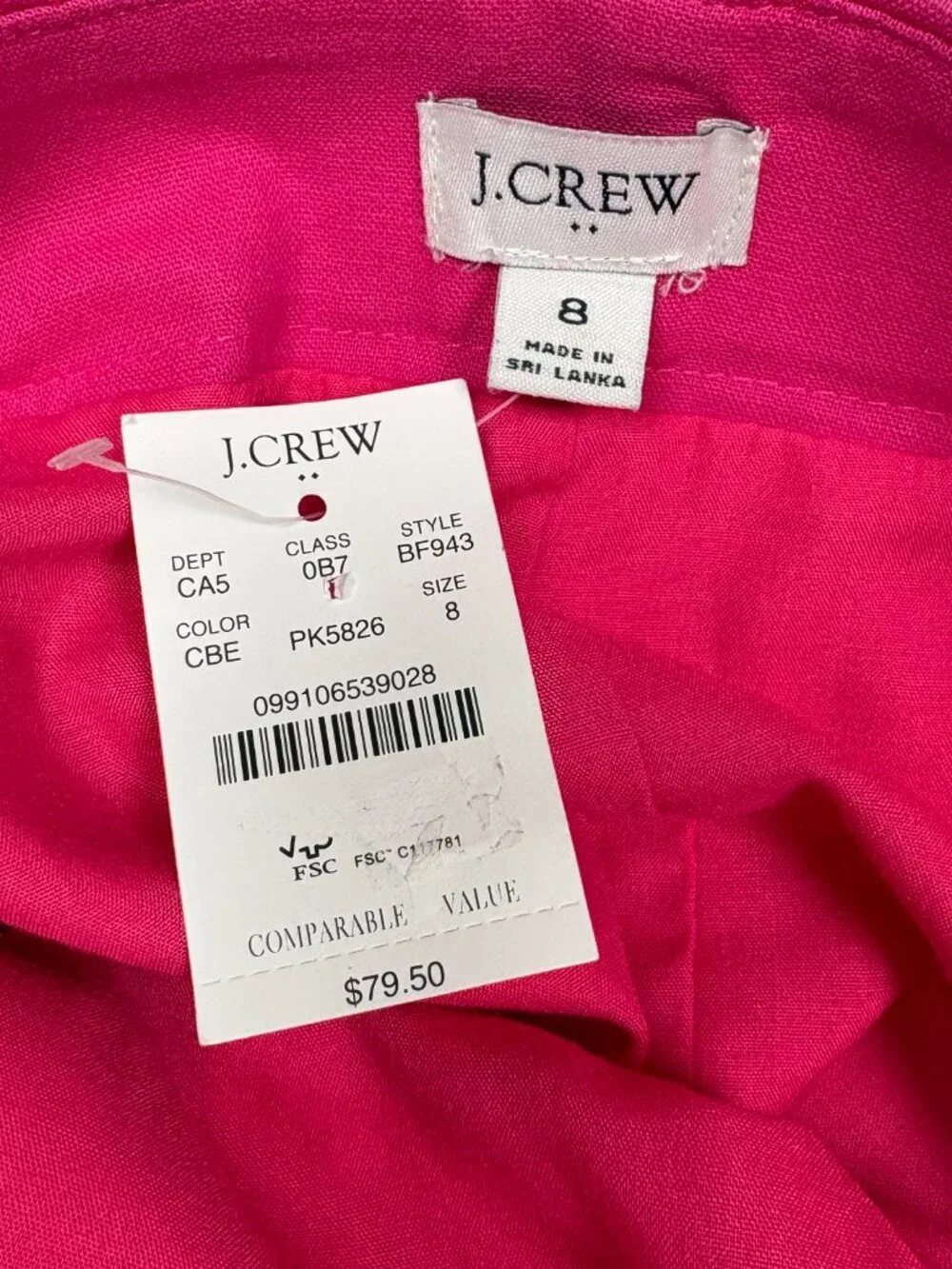 J. Crew Factory crew linen